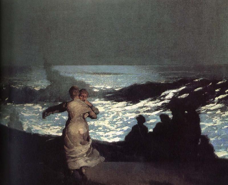 Winslow Homer A summer night oil painting image